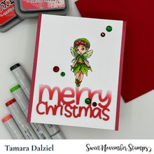 Load image into Gallery viewer, Clear Stamp Set - Mistletoe and Holly Fairies
