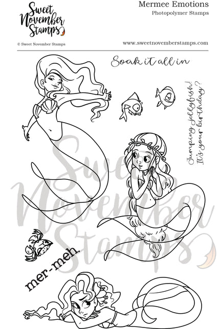Clear Stamp Set - Mermee Emotions
