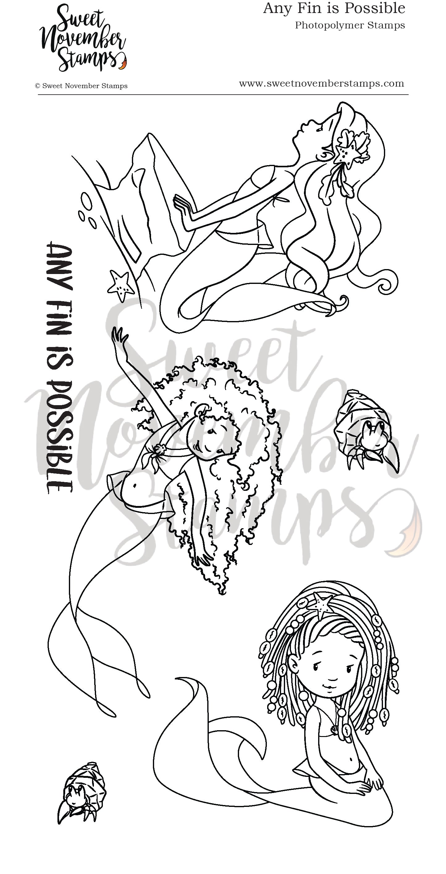 Clear Stamp Set - Any Fin is Possible