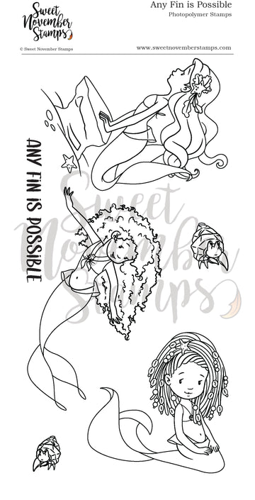 Clear Stamp Set - Any Fin is Possible