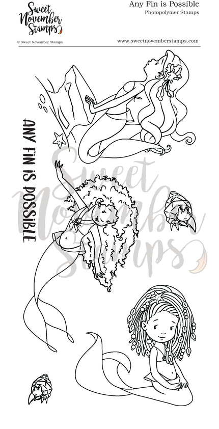 Clear Stamp Set - Any Fin is Possible