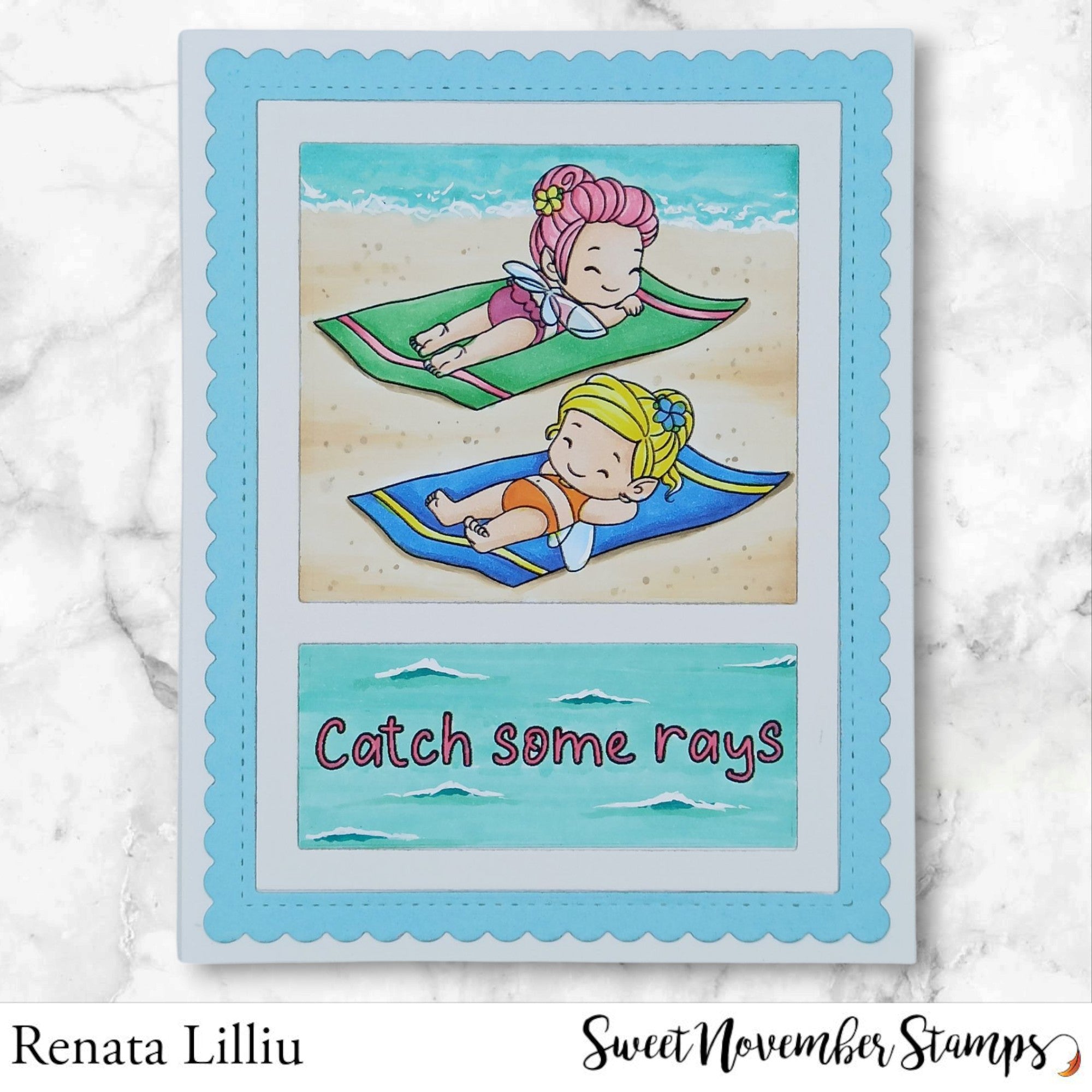 Clear Stamp Set - Fairwee Sun Bathers