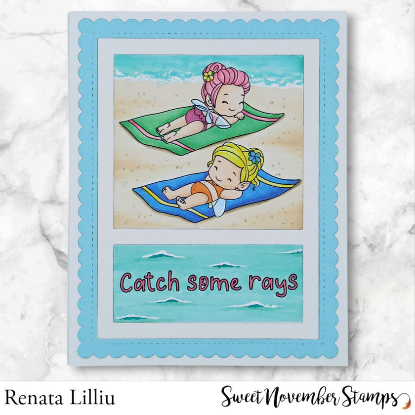 Clear Stamp Set - Fairwee Sun Bathers