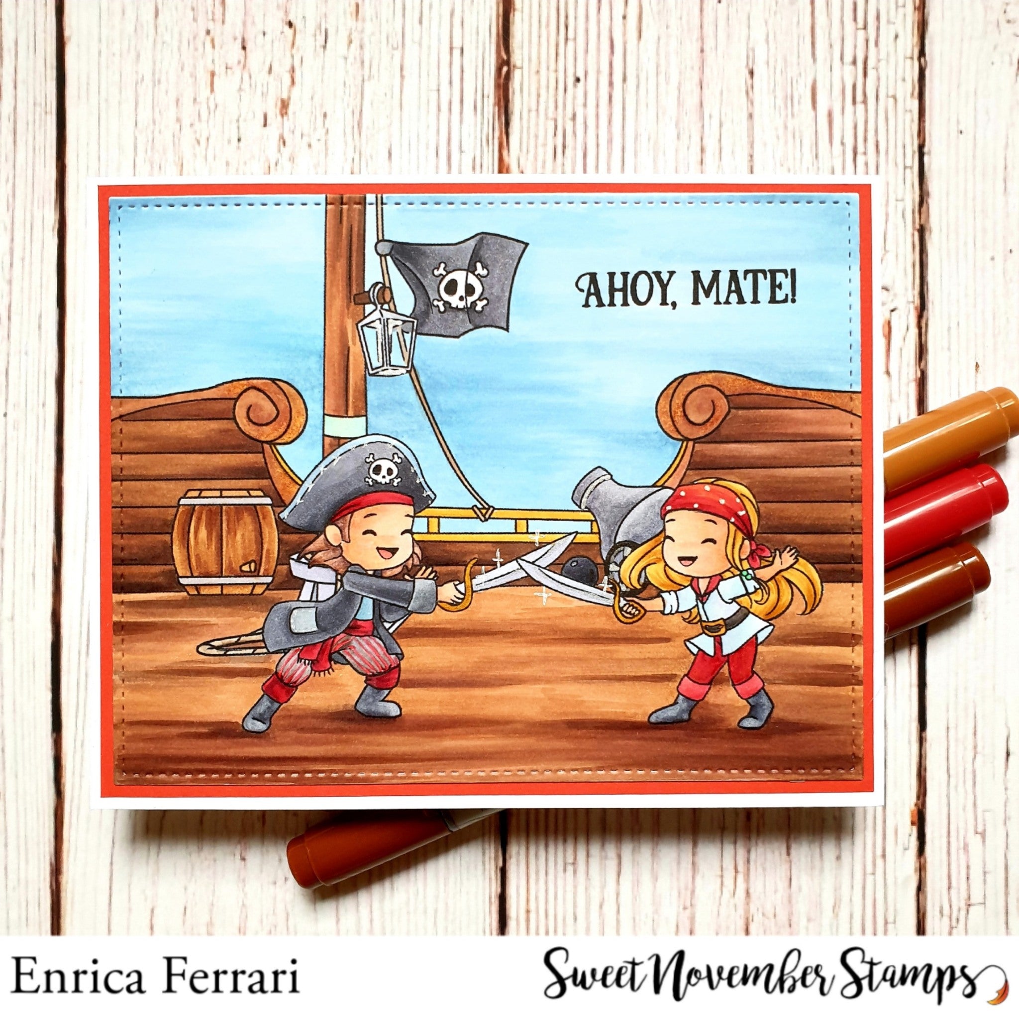 Clear Stamp Set - Background Builder: Yo Ho Ho