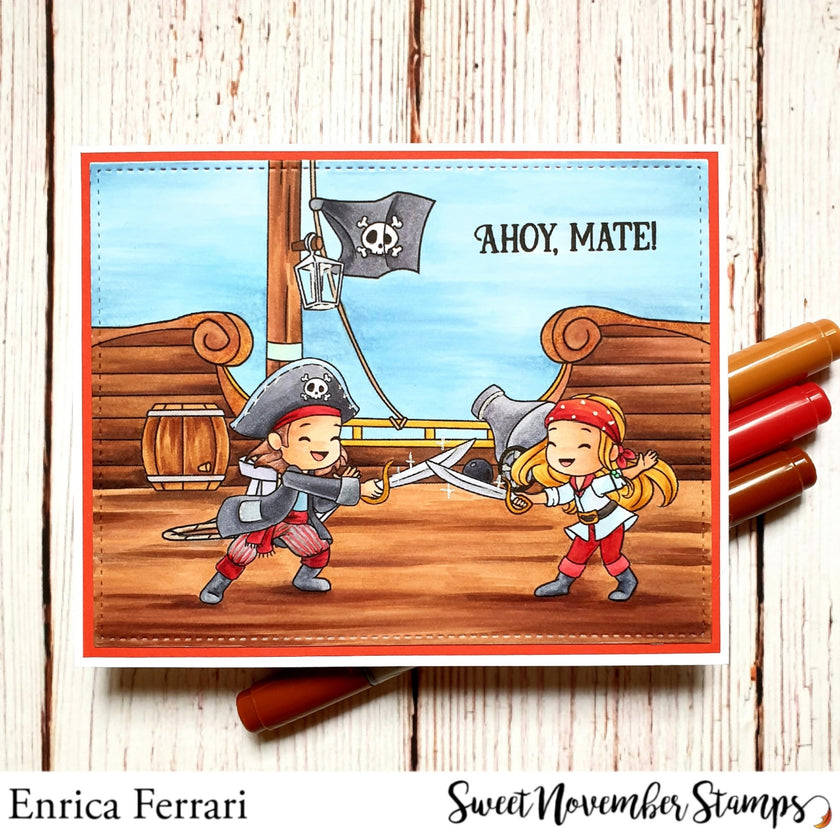 Clear Stamp Set - Background Builder: Yo Ho Ho