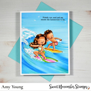Digital Stamp - Summer On The Go: Surfing