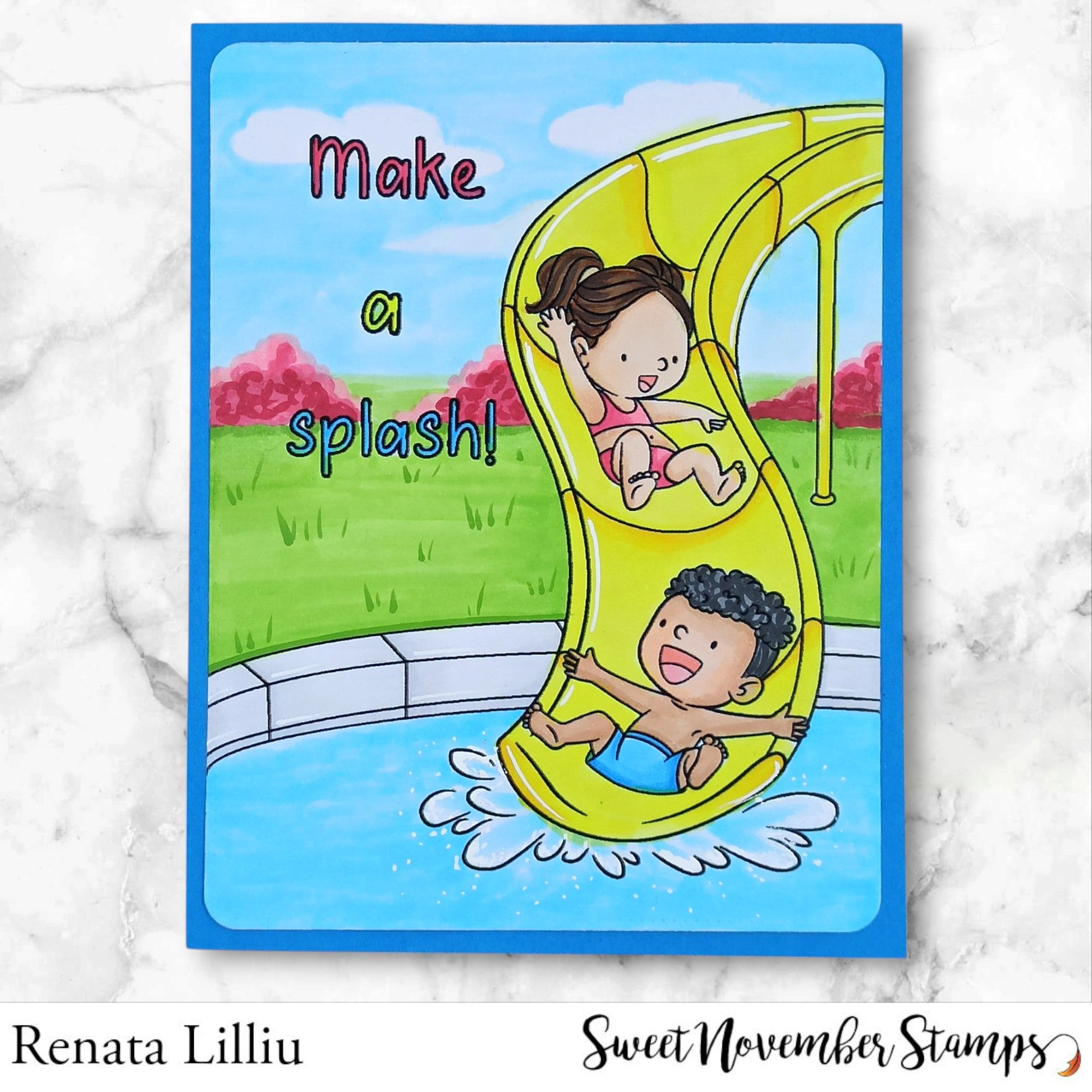 Clear Stamp Set - Water Park Party