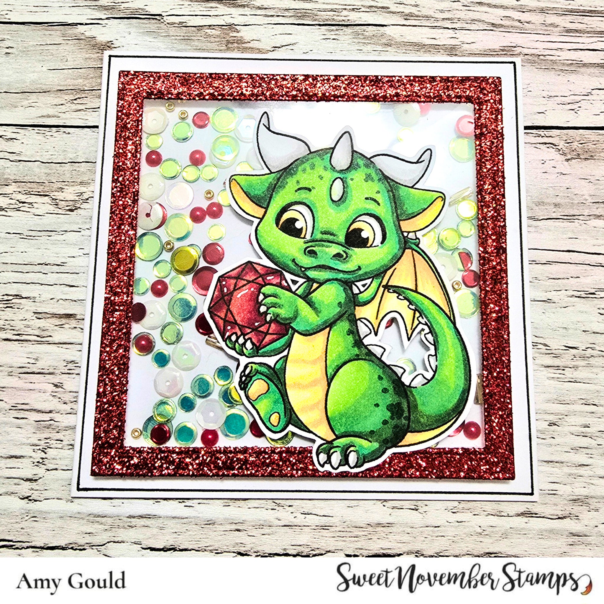Clear Stamp Set - July Ruby Dragon