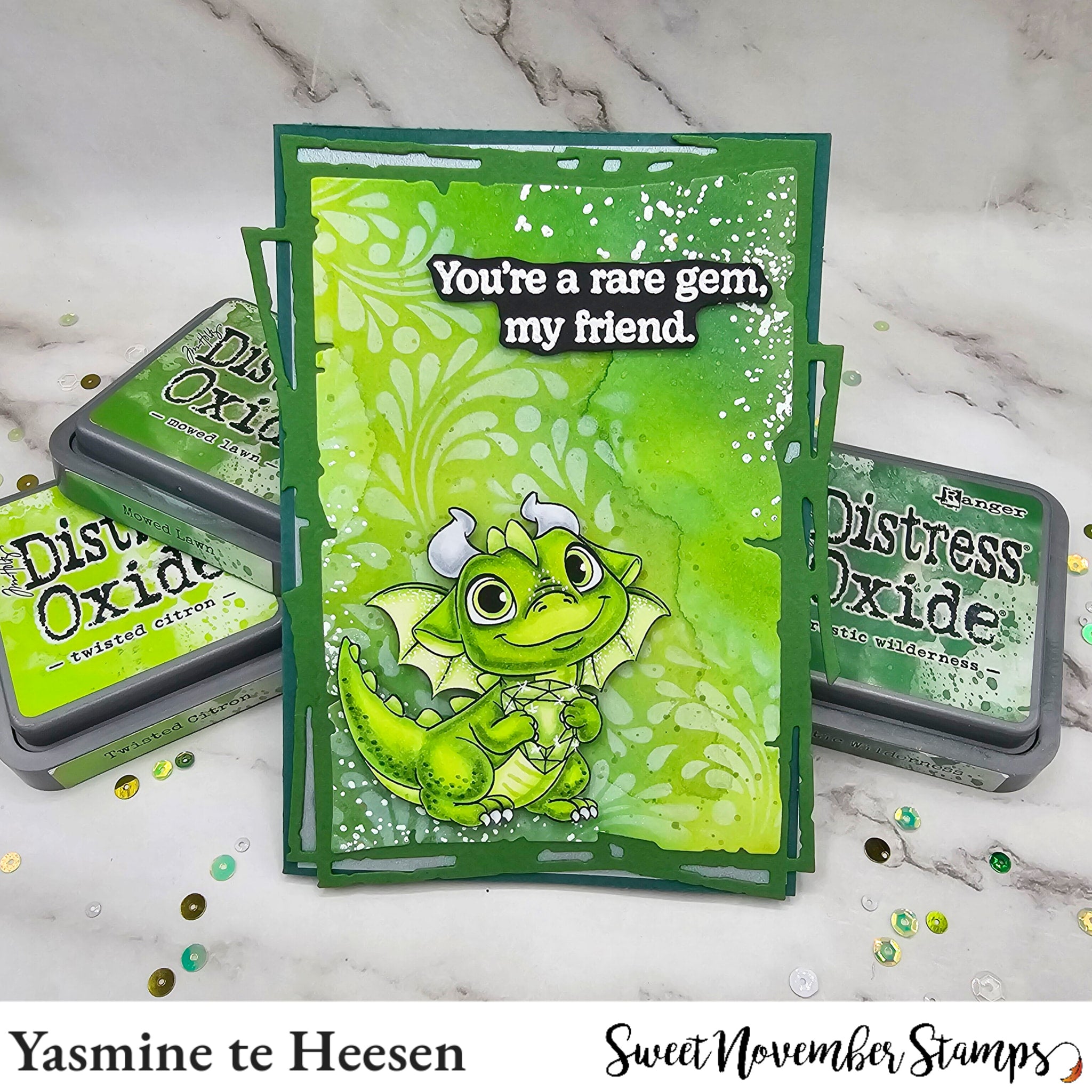 Clear Stamp Set - August Peridot Dragon