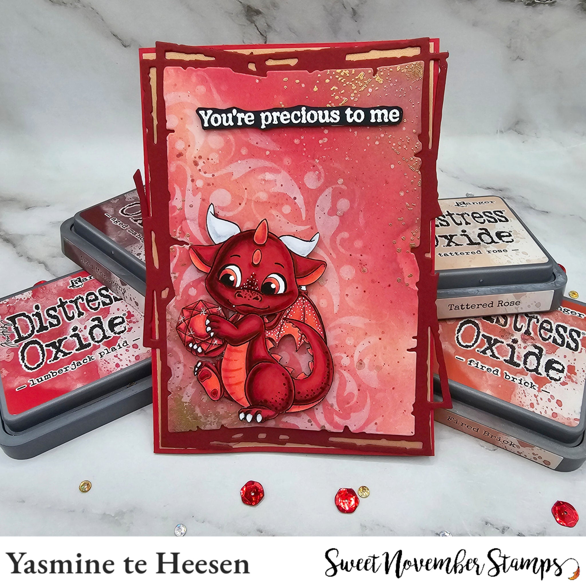 Clear Stamp Set - July Ruby Dragon