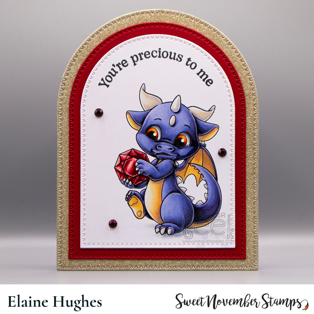 Clear Stamp Set - July Ruby Dragon