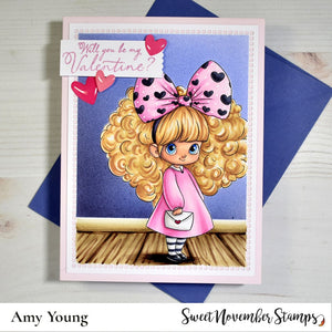 Digital Stamp - Hearts and Bows: Hannah Hearts