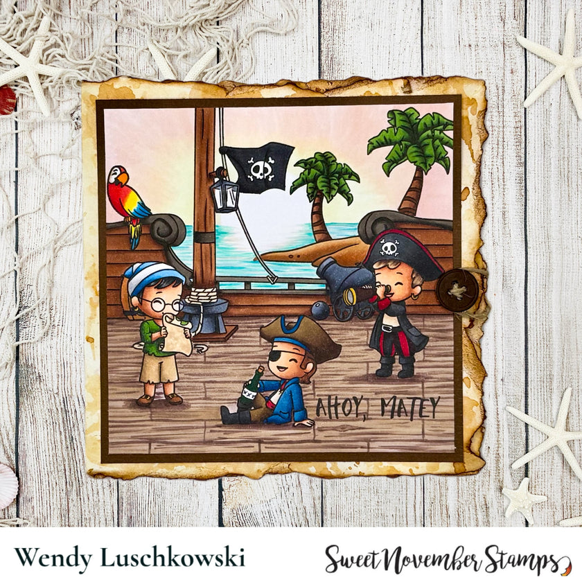 Clear Stamp Set - Background Builder: Yo Ho Ho