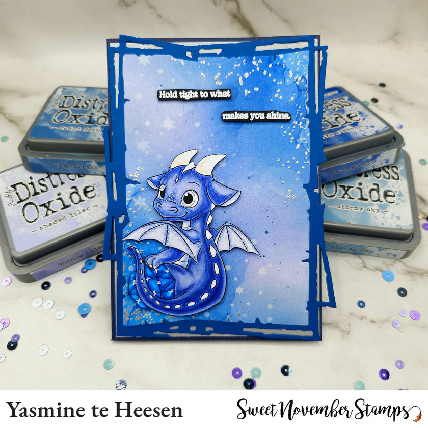 Clear Stamp Set - September Sapphire Dragon