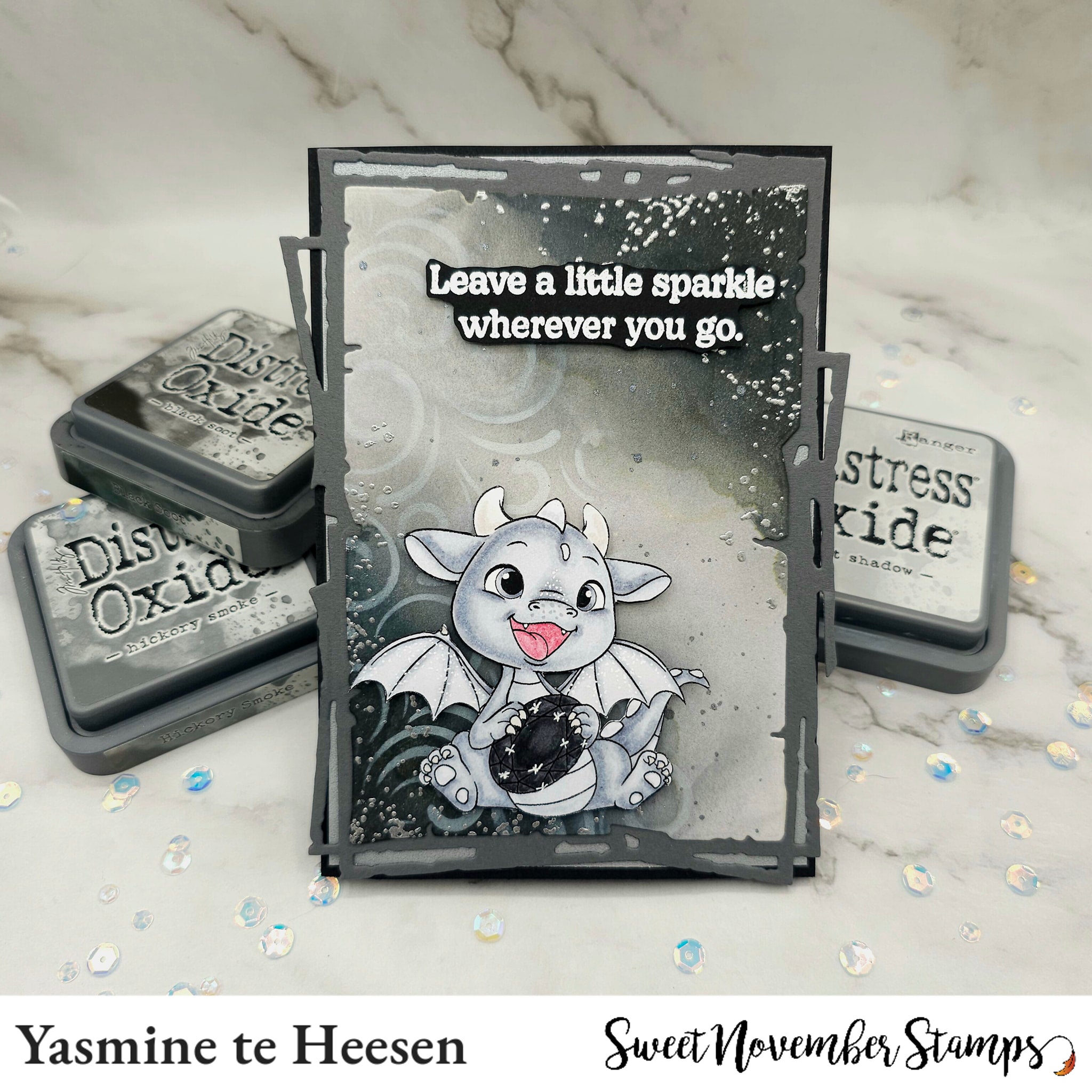 Clear Stamp Set - October Opal Dragon