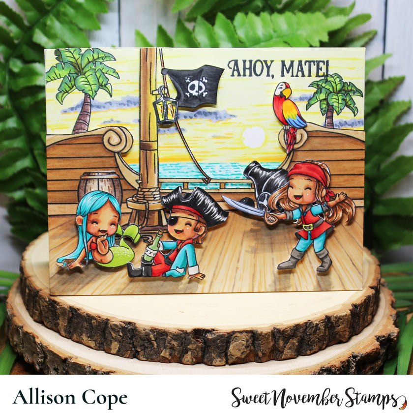 Clear Stamp Set - A Wee Bit of Piracy