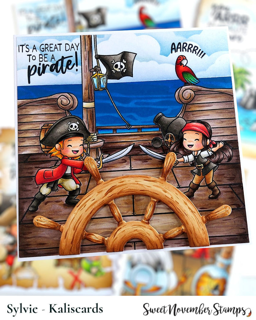 Clear Stamp Set - Background Builder: Yo Ho Ho