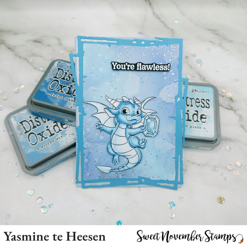 Clear Stamp Set - March Aquamarine Dragon