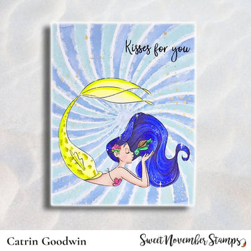 Digital Stamp - Love to Sea You: Turtle Kisses