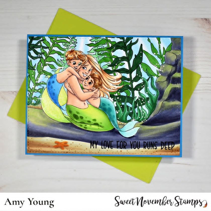 Digital Stamp - Mermazing Boy Mom