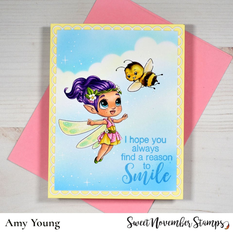 Digital Stamp - Flutter Fairy