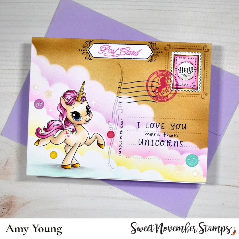 Digital Stamp - Daydream Unicorn