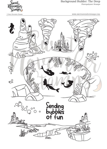 Clear Stamp Set - Background Builder: The Deep