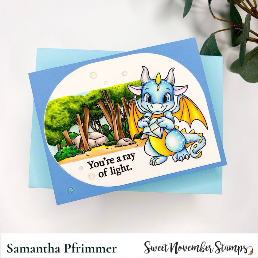 Clear Stamp Set - April Diamond Dragon