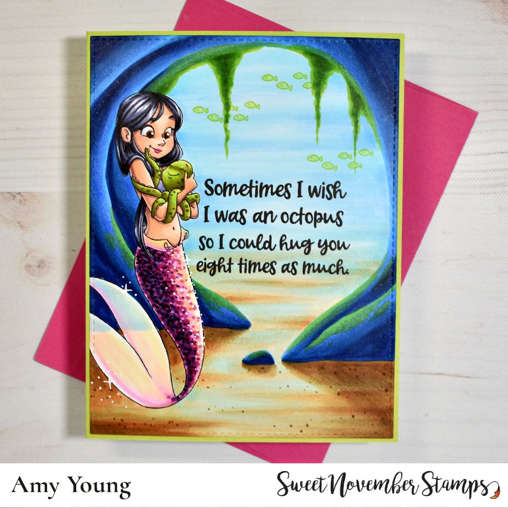 Digital Stamp - MerMay 24: Octopus Hugs