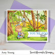 Digital Stamp - Spring Woodland: Alice and Bird