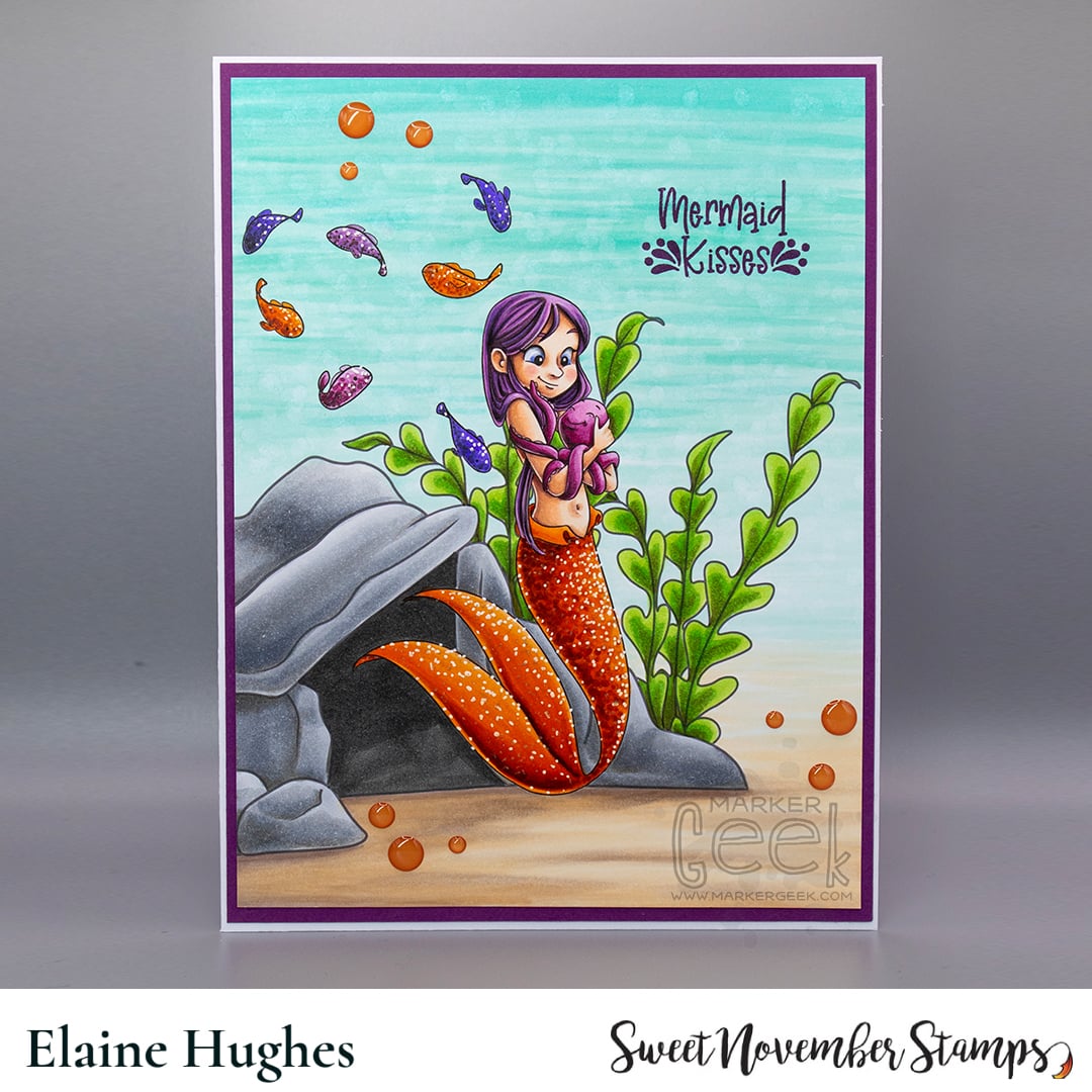 Digital Stamp - MerMay 24: Octopus Hugs