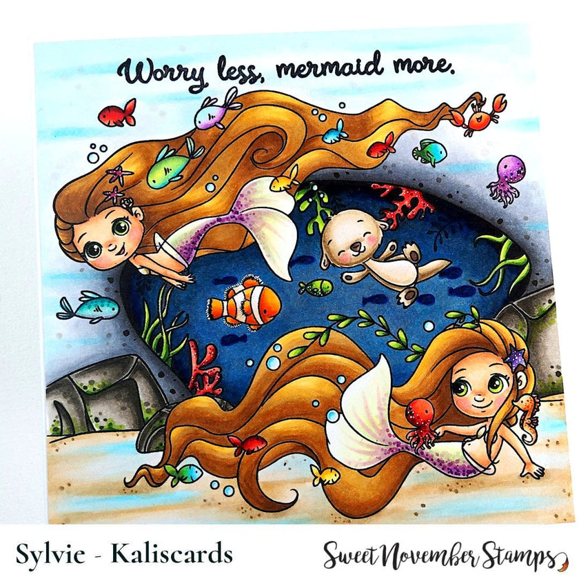 Clear Stamp Set - Background Builder: The Deep