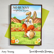 Load image into Gallery viewer, Digital Stamp - Prepping for Easter: Bunny with Carrots
