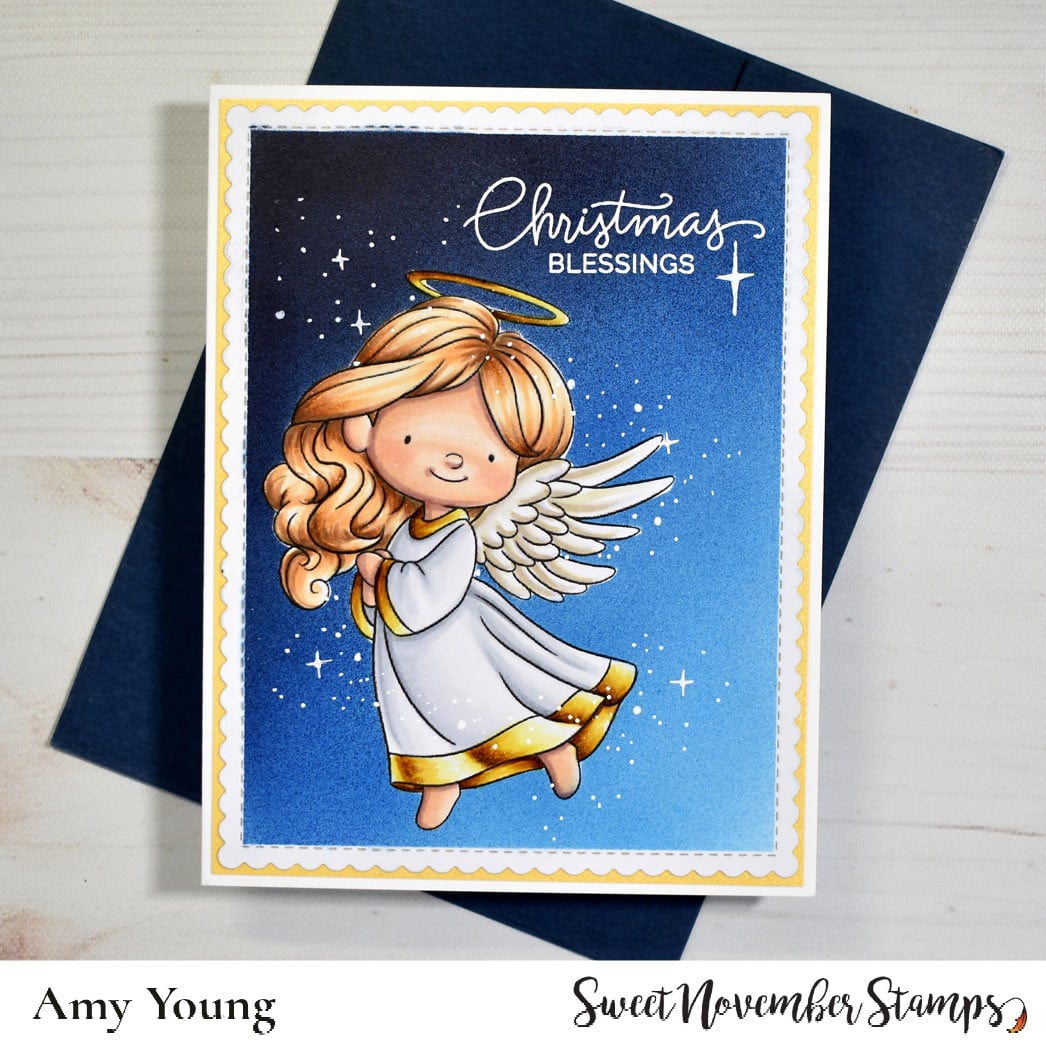 Digital Stamp - Little Christmas Angel