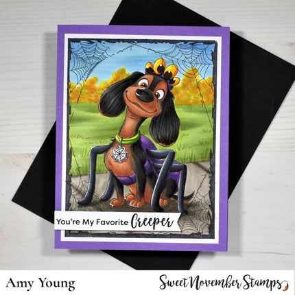 Digital Stamp - Howl-O-Ween Pups: Sparky's Spider Costume