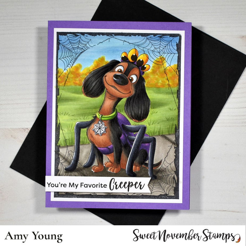 Digital Stamp - Howl-O-Ween Pups: Sparky's Spider Costume