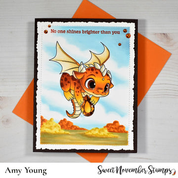 Clear Stamp Set - November Topaz Dragon