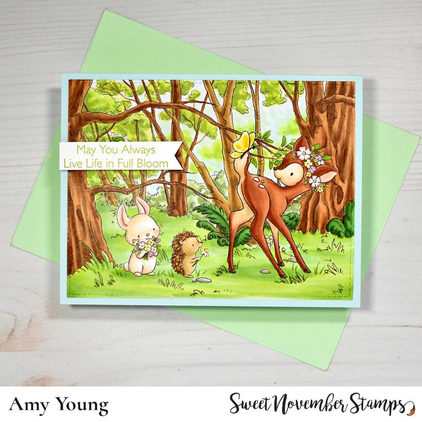 Digital Stamp - Spring Woodland: Background