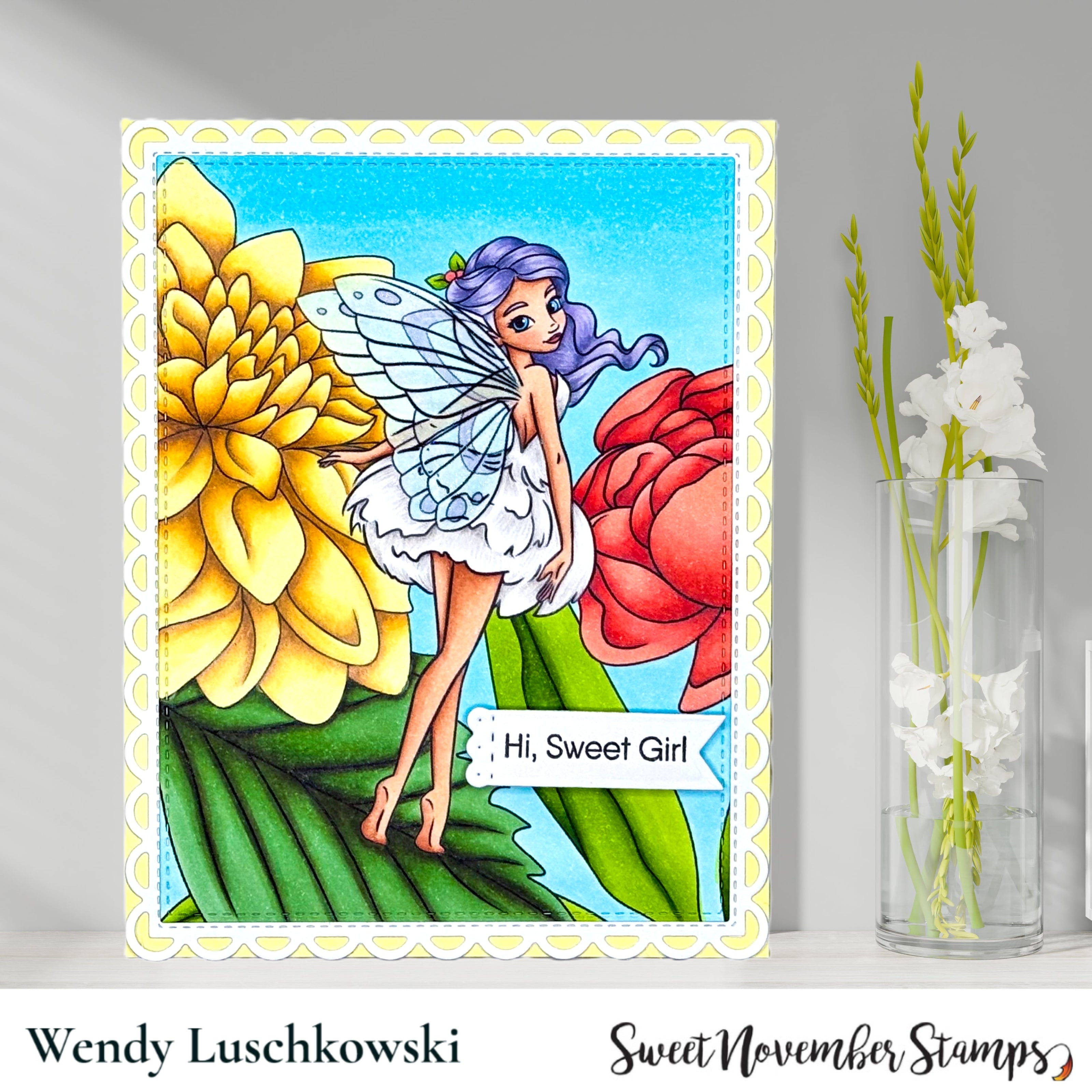 Digital Stamp - Faebruary Fairy: Elvia