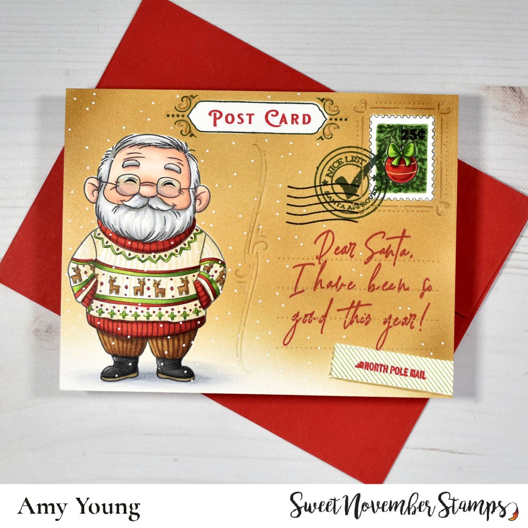 Clear Stamp Set - Off Duty Santa and Reindeer