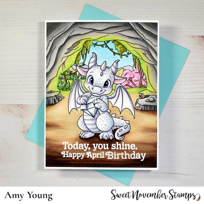 Clear Stamp Set - April Diamond Dragon