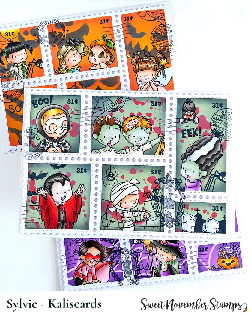 Clear Stamp Set - Halloween Postage Pals: Portrait
