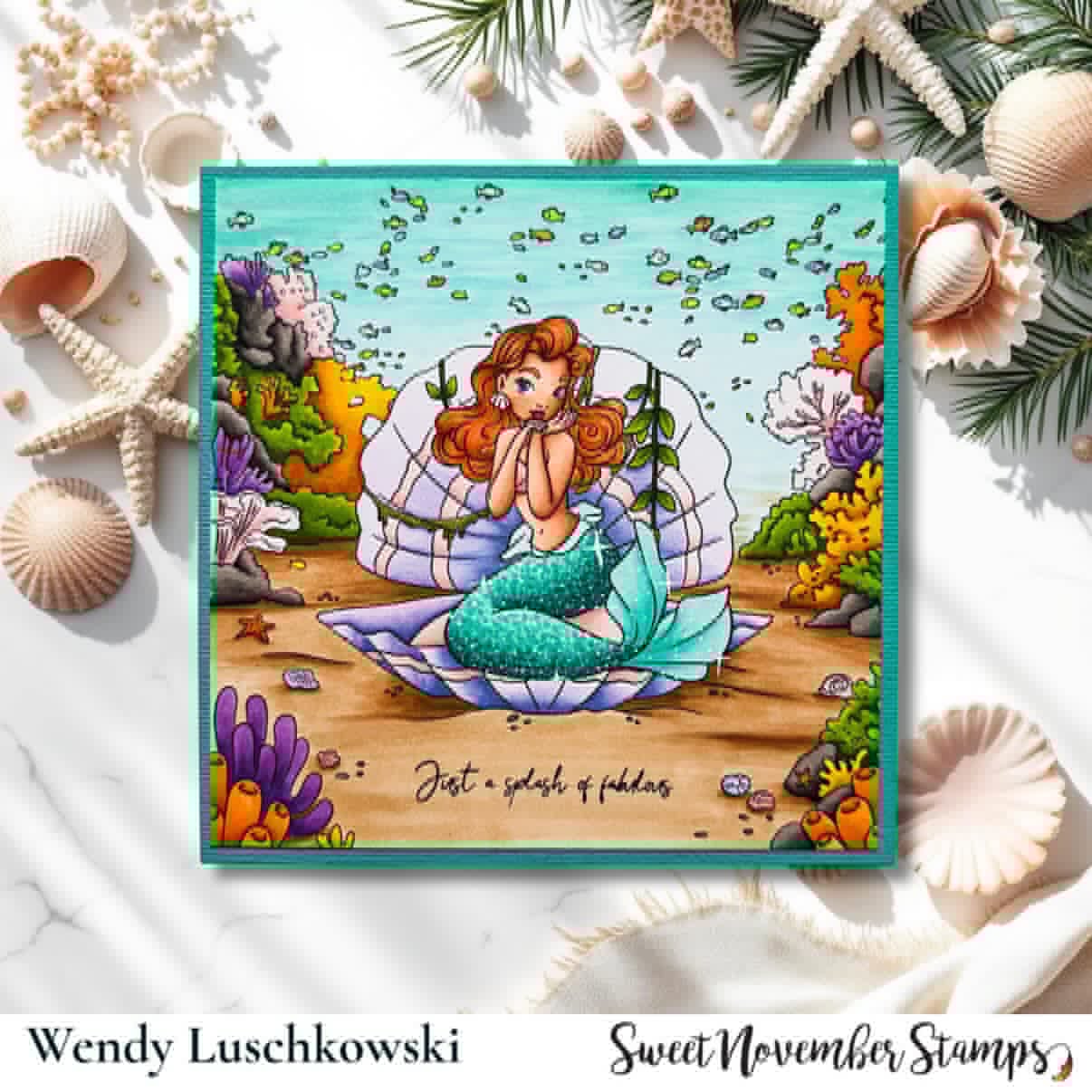 Clear Stamp Set - Mermaid Throne