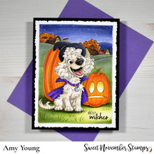 Load image into Gallery viewer, Digital Stamp - Howl-O-Ween Pups: Waffle&#39;s Witch Costume
