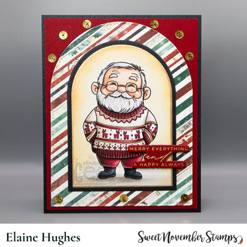 Clear Stamp Set - Off Duty Santa and Reindeer