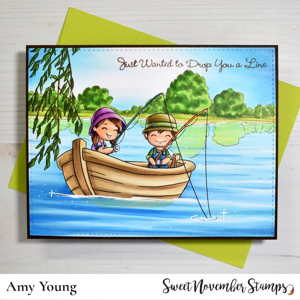 Digital Stamp - A great catch