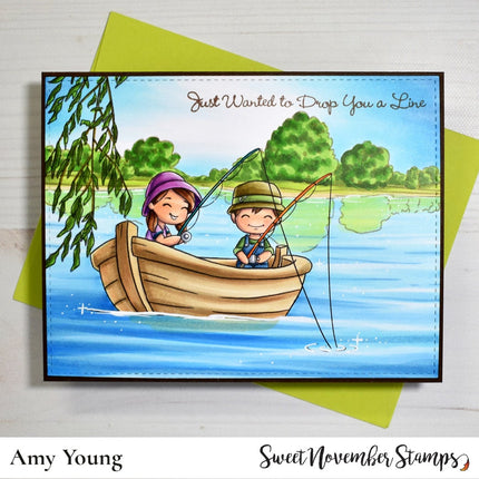 Digital Stamp - A great catch