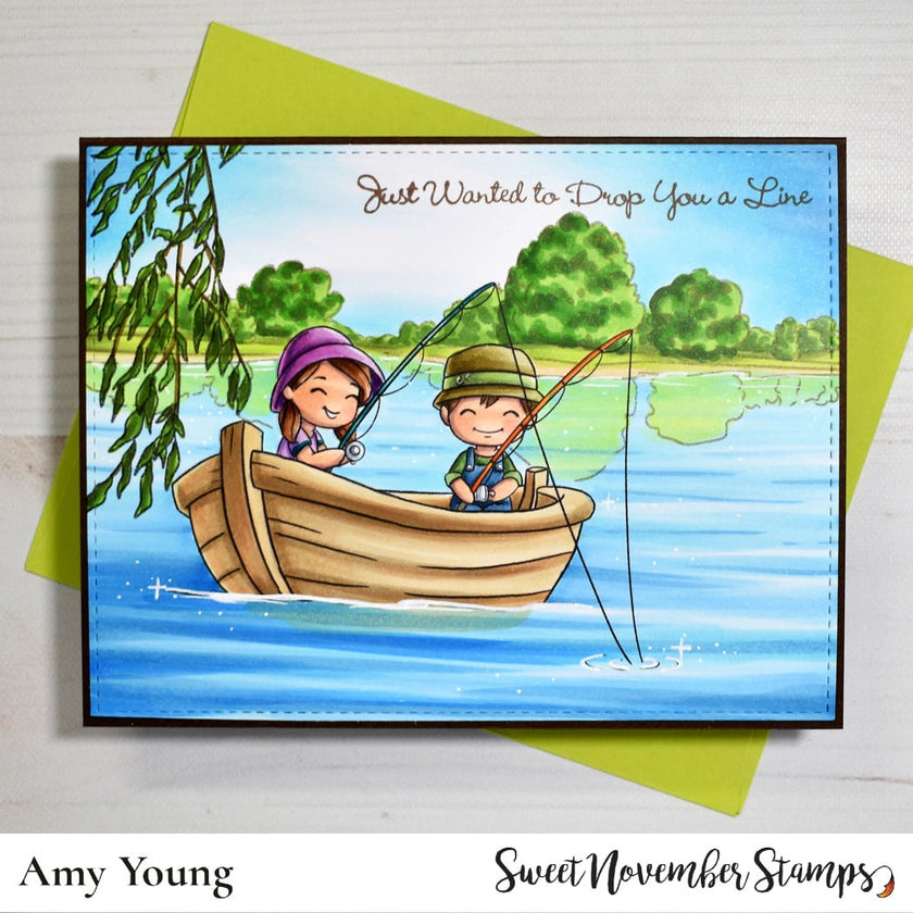 Digital Stamp - A great catch