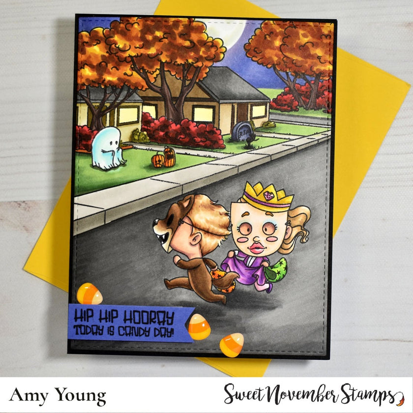 Clear Stamp Set - Background Builder: Halloween Neighborhood