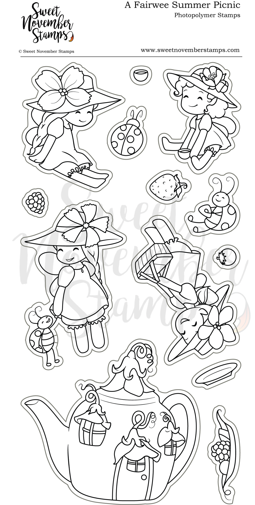 Clear Stamp Set - A Fairwee Summer Picnic